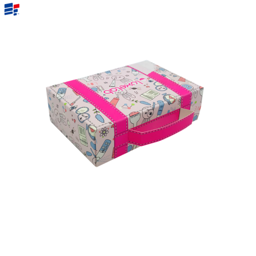 Exquisite cosmetic foldable paper packaging box
