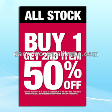 Large A0 poster printing for all stock promotions
