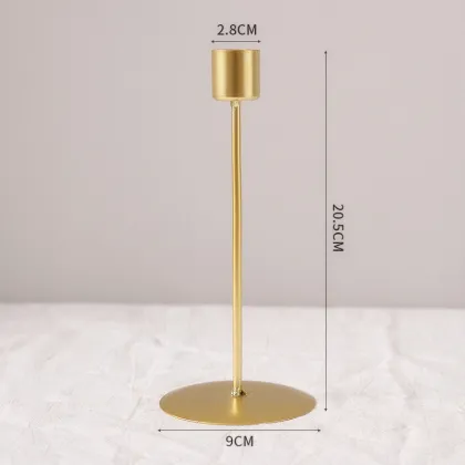 Gold Candlesticks Metal Wedding Centerpiece Candle Holders