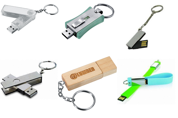 Leather Keyring USB