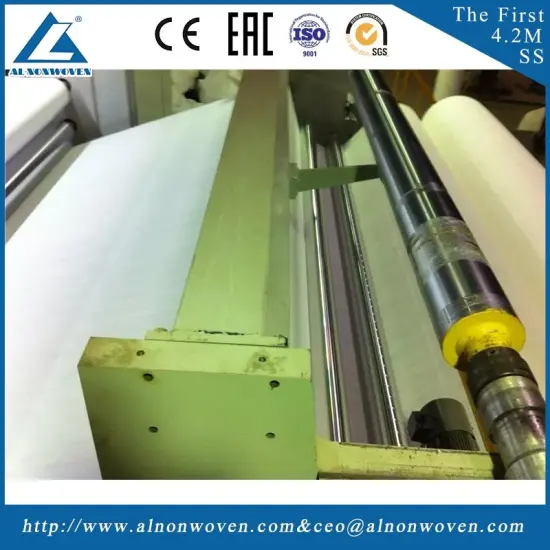 Best automatic AL-4200 SS 4200mm PP Spunbond nonwoven fabric making machine with great price