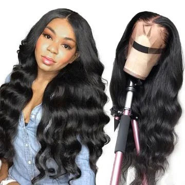 30 32 Long Length Raw Lace Front Wig For Black Women Free Lace Wig Samples Raw Brazilian Cuticle Aligned Hair Lace Closure Wig