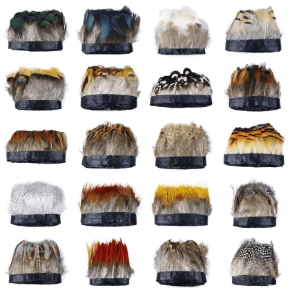 Multiple Style Pheasant Feathers: Novelty Costumes, Sewing Fabric, and 3-8cm Pheasant Feather Trim for Handmade Crafts
