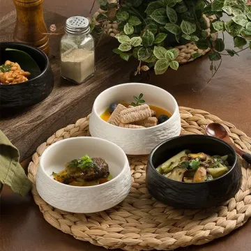 Elegant Japanese Underglaze Ceramic Bowl for Rice and Desserts