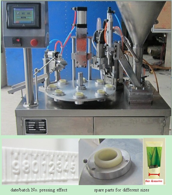 Semi-Auto Soft Tube Filling Machine with Sealing