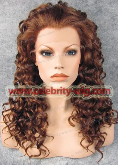 Redish Brown Medium Length Bounce Wavy Rihanna Synthetic Wig