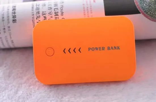 Factory price led light slim power bank 6000mah for iphone 6