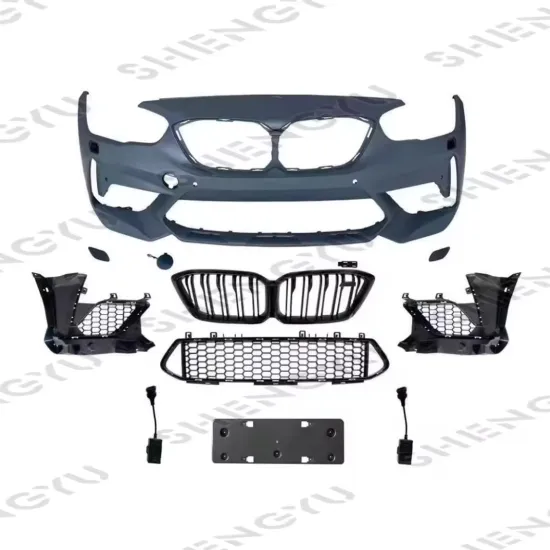 BMW 1 Series F20 2014-2018 Front Bumper Assembly with Grille - Upgrade to M2C Style