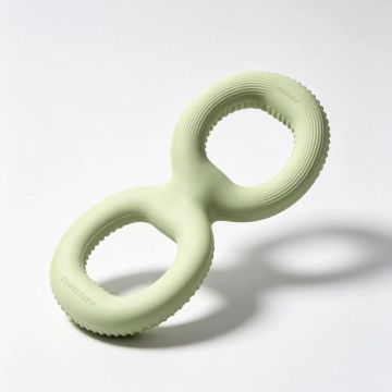 Green Natural Rubber Dog Chew Ring, Interactive Training Toy, Durable Bite-Resistant Pet Toy for Small, Medium and Large Dogs