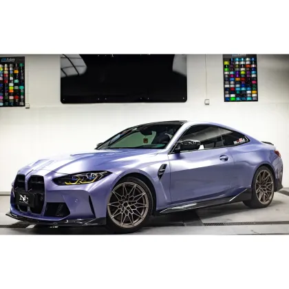 Liquid Metal Indigo Grey Car Wrap