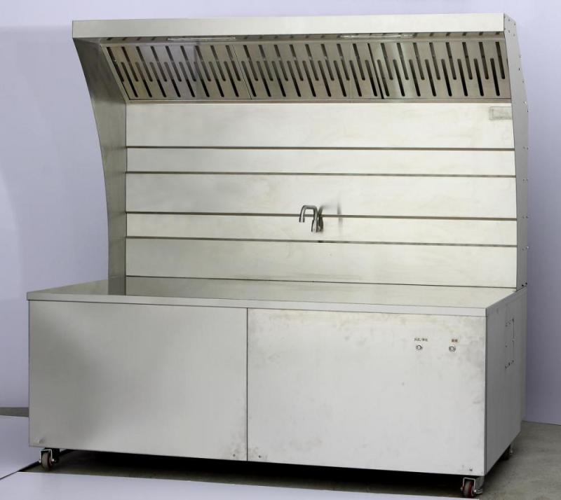 KHPH-18 Stainless steel smoke hood barbecue car