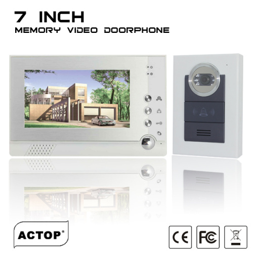 Tầm nhìn ban đêm 7 inch Bộ nhớ liên lạc video bảo mật