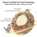 Alimento completo para gatos relleno de carne liofilizada