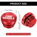 Aluminum red Cigarette Lighter Plug Delete Fire Missile