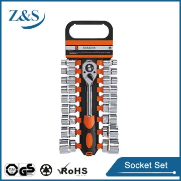 19 pcs 3/8" socket set with ratchet wrench