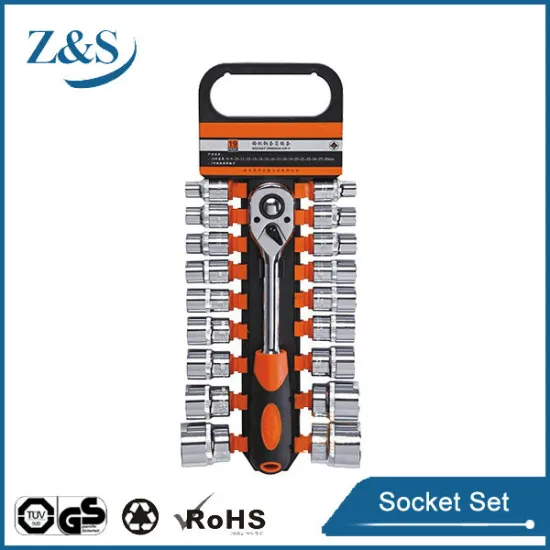 19 pcs 3/8" socket set with ratchet wrench