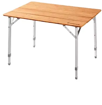 Adjustable Height Portable Bamboo Folding Camping Table - Hangrui