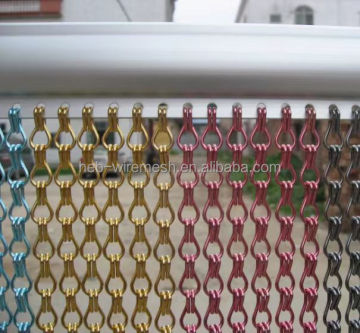 Blauwe en gouden aluminium dubbele haakketen