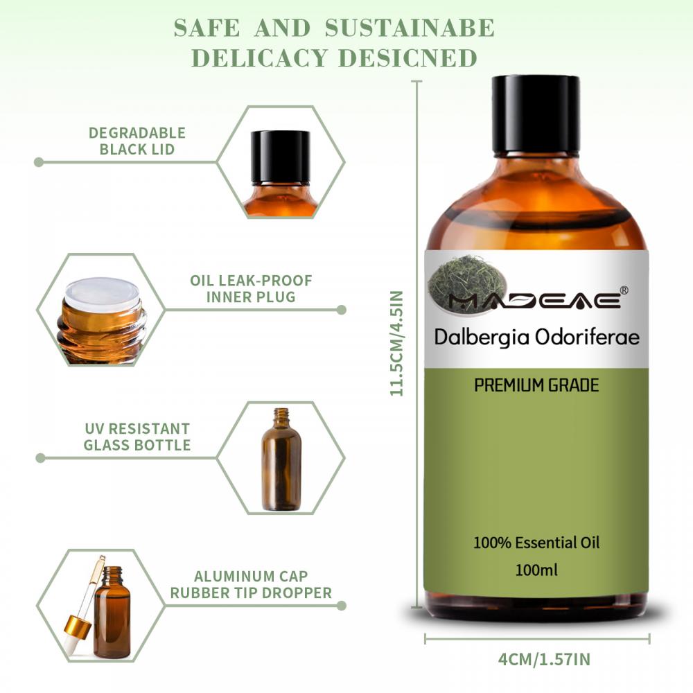 100% minyak esensial murni lignum dalbergiae odoriferae minyak herbal minyak