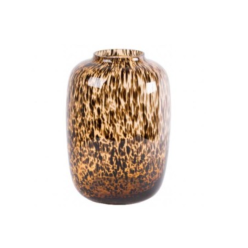 Leopard spotted flower glass vase bud vases