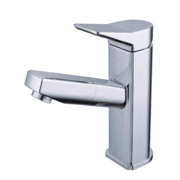 FUAO Chrome Cheap Single Handle Zinc Basin Tap Faucets