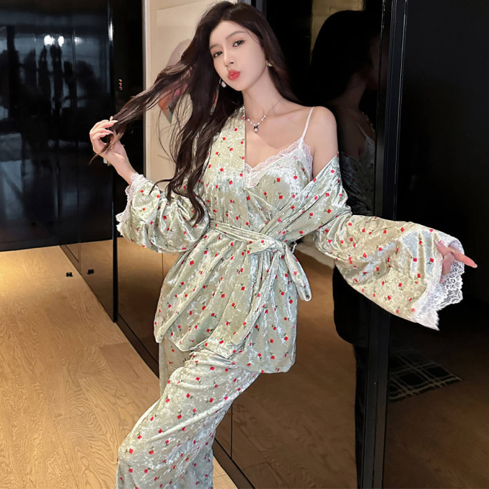 Loungewear relaxante de tecido macio para uso doméstico