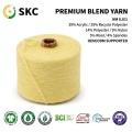 NM8.8/1 Acrílico Reciclado Poliéster Lã Spandex Misturado Fio Extravagante Suéter Anti-Pilling de Sensação Suave