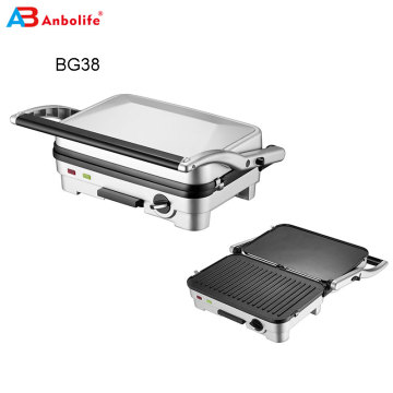 Hot sale Electric stainless steel  Kitchen Cooking Appliance Grill 4  Slice  detachable Contact Panini Press Grill