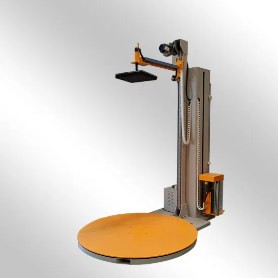 Turntable Stretch film Pallet wrapper With Top Press