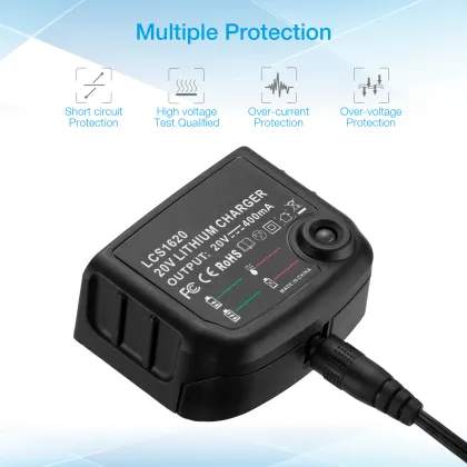 LCS1620 20V Lithium Replacement Rechargeable Charger for Black & Decker Batteries