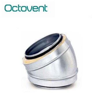15 Degree Pre-Insulated Elbow Bend with Rubber Gasket for HVAC Ventilation System
