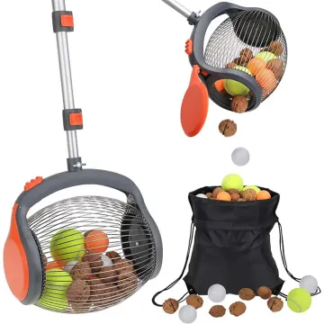Hot Selling Foot-Operated Garden Nut Picker with Side Opening and Rolling Design for Easy Ball Collection