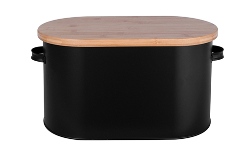 Convenience and beauty: Over Bamboo Lid Bread Bin with Handles brings you a new experience in keeping bread fresh