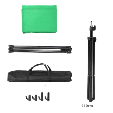 Stand de fond en acier inoxydable réglable pour la photographie et la vidéographie