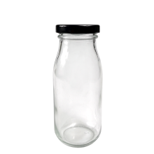 Top Grade Round Milk Beverage Glass Bottle