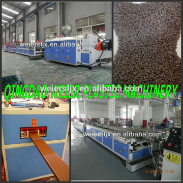 WPC floor tile making machine / WPC deck floor extrusion line