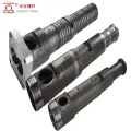 Bimetallic bariles at twin conical screw para sa plastic flooring extruder