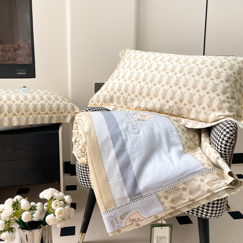 Pigment Printed Stripe Design Modal Bedding Set