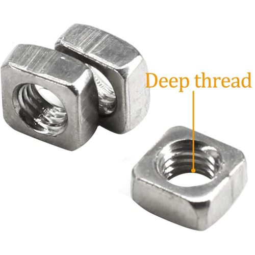Stainless steel square nuts for automation industry