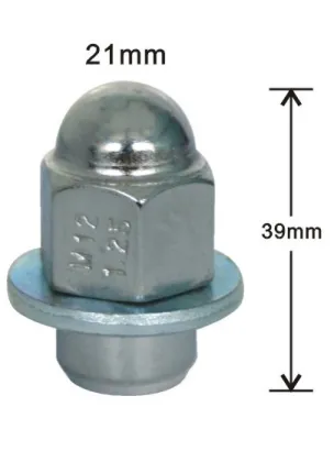 Dualie acorn with washer lug nuts
