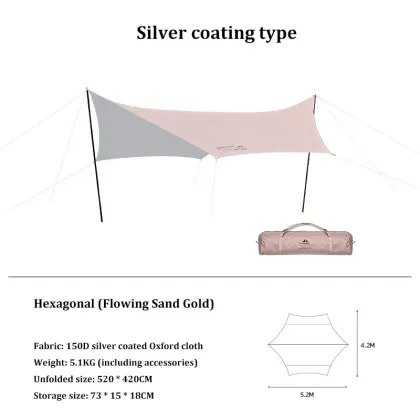 Jetshark Outdoor Windproof Rainproof Sunscreen Tent