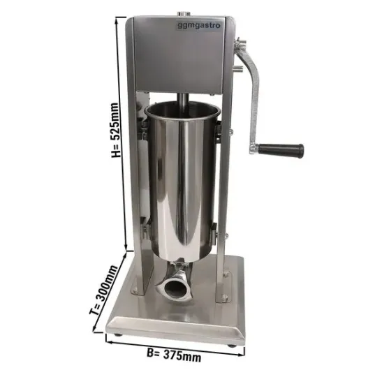 Free-Standing Stainless Steel Manual Sausage Stuffer