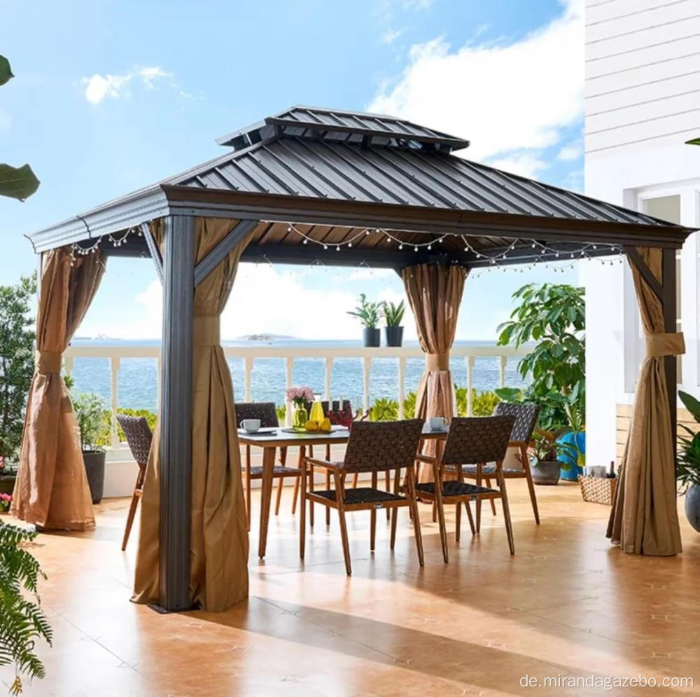 im Dachpavillon auf Deck 5x3 Pergola abgeschirmt