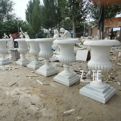 New Products natural stone flowerpot