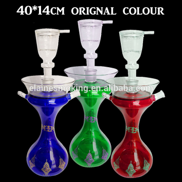 high quality the high borosilicate glass hookah shisha with golden logo