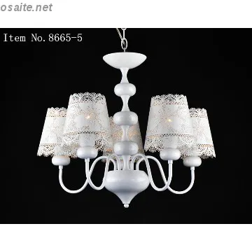 iron white painted chandelier for house/hotel decoratins