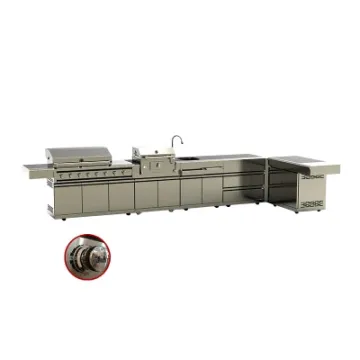 China Manufacturing BBQ Grill Custom Stainless Steel Outdoor Kitchen Cabinet