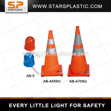 Solar powered Collapsible traffic cone, reflective traffic cone barrier