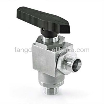 One Piece Angle Pattern Ball Valve,ss316 angle ball valve