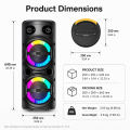 Çift Woofer RGB Parti Hoparlörü